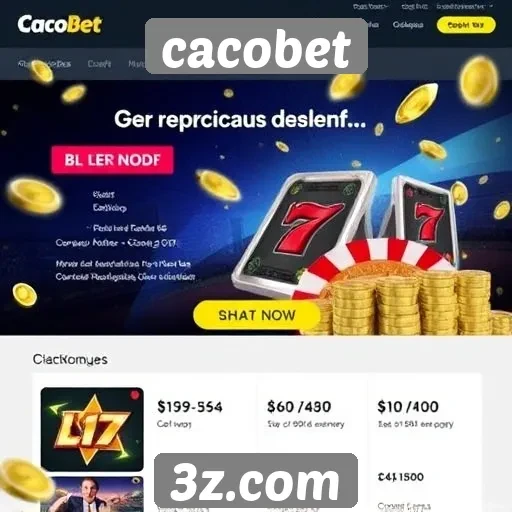 Promoções e bônus disponíveis no site Cacobet