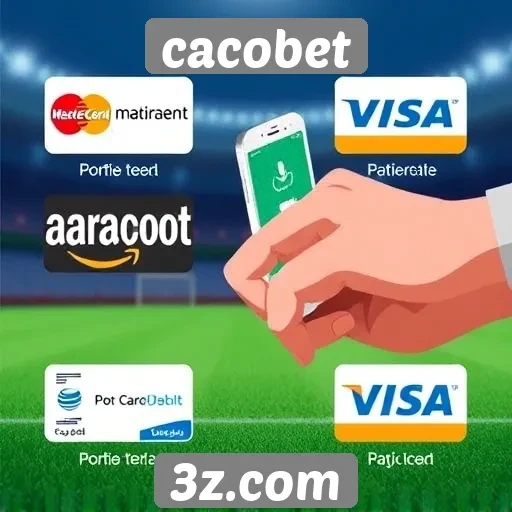 Métodos de pagamento oferecidos pelo Cacobet